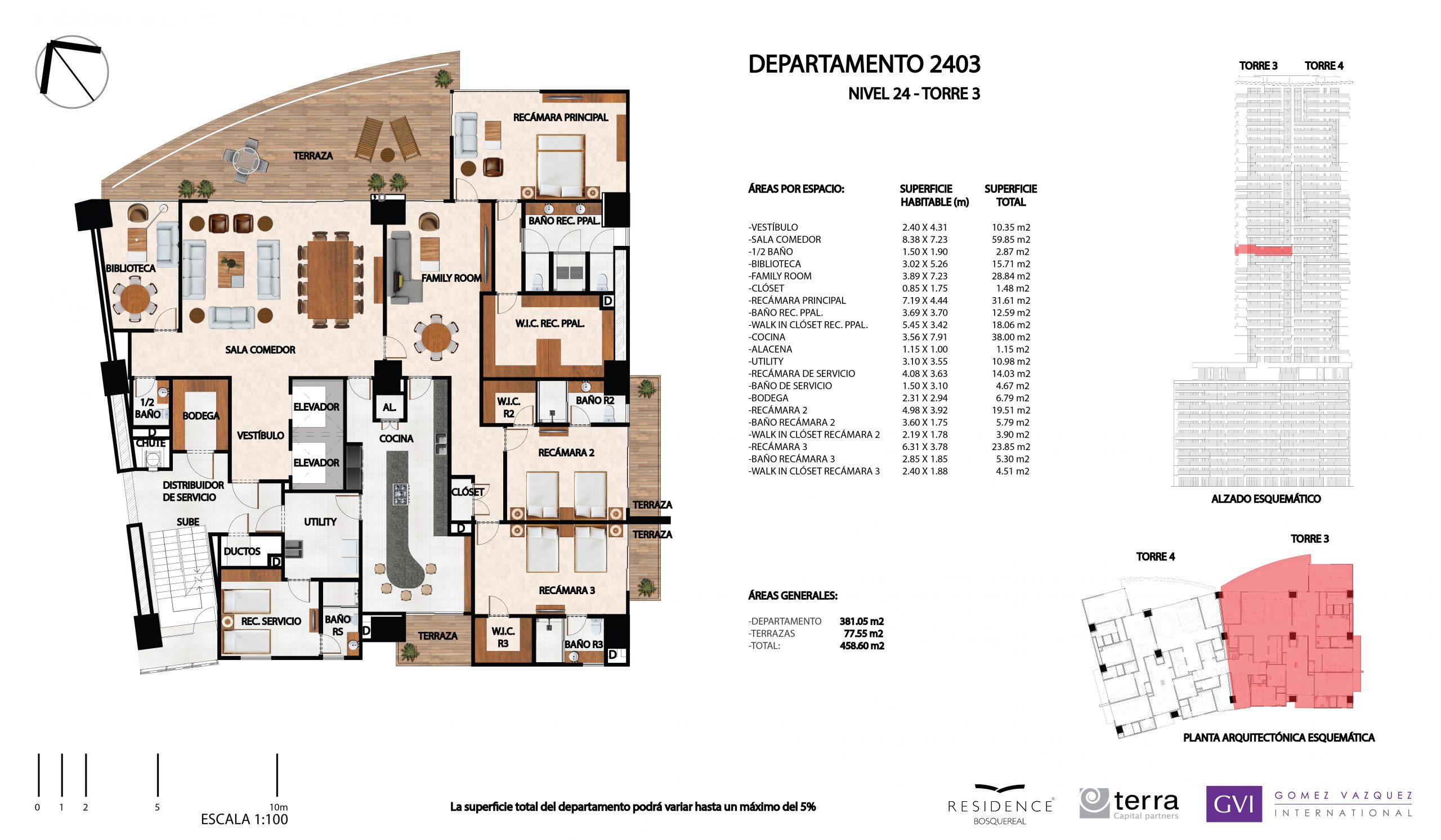 DEPARTAMENTO 2403 Residence, Bosque Real