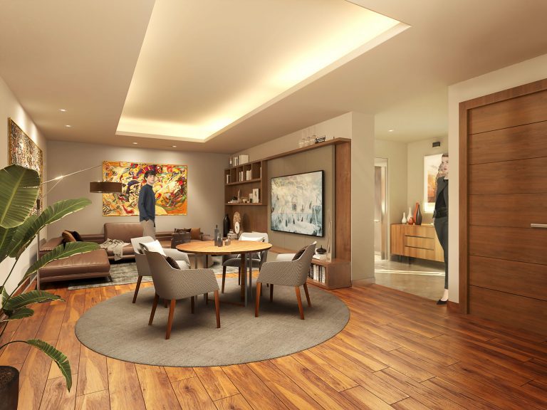 sala de televisión de Sky View