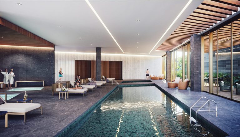 La Alberca de Sky View en Bosque Real