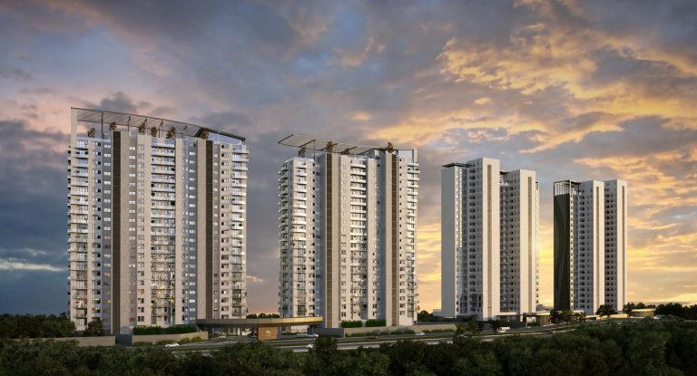 La vista delantera del edificio de Boehm, Bosque Real