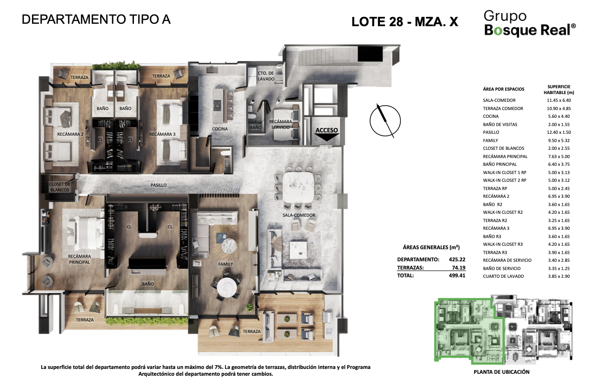 THE RESIDENCES BY ROCHE BOBOIS DEPARTAMENTO TIPO A