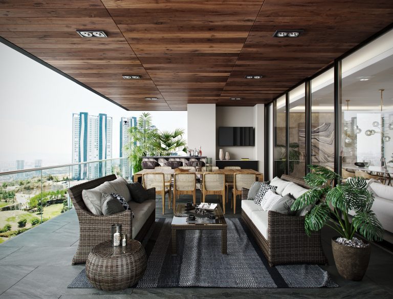 TERRAZA_A Roma en Bosque Real huixquilucan Departamentos