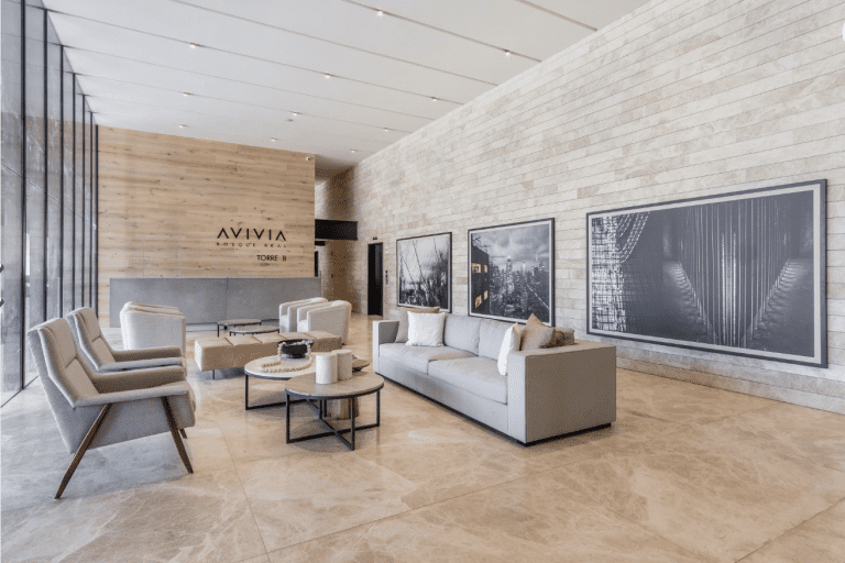 El Lobby de Avivia, la bienvenida a tu hogar en Bosque Real