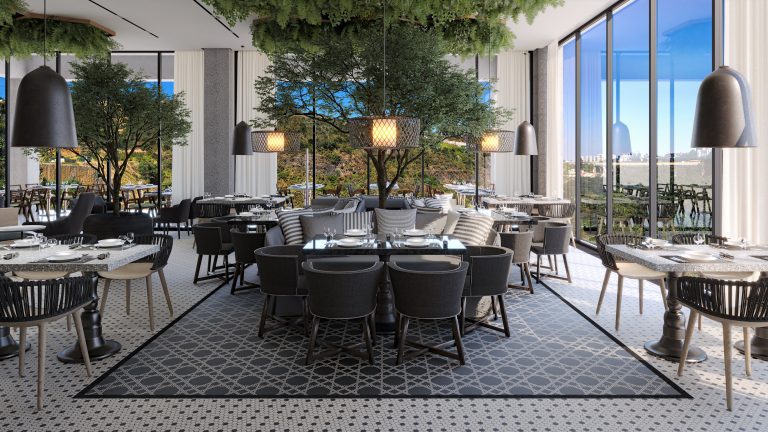 El salón de fiestas de Realeza en el residencial Bosque Real, un espacio ideal para celebrar