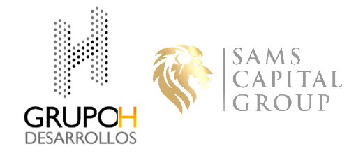 Logo sin fondo grupo H y Sams Capital group Realeza Bosque Real