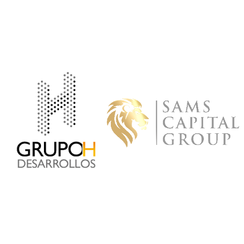Logo sin fondo grupo H y Sams Capital group Realeza Bosque Real