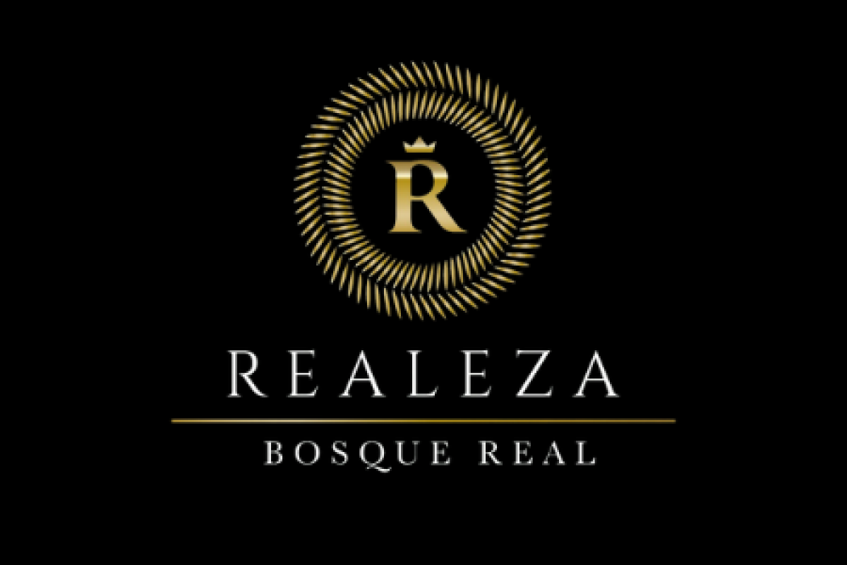 Logo fondo negro Realeza Bosque Real 2
